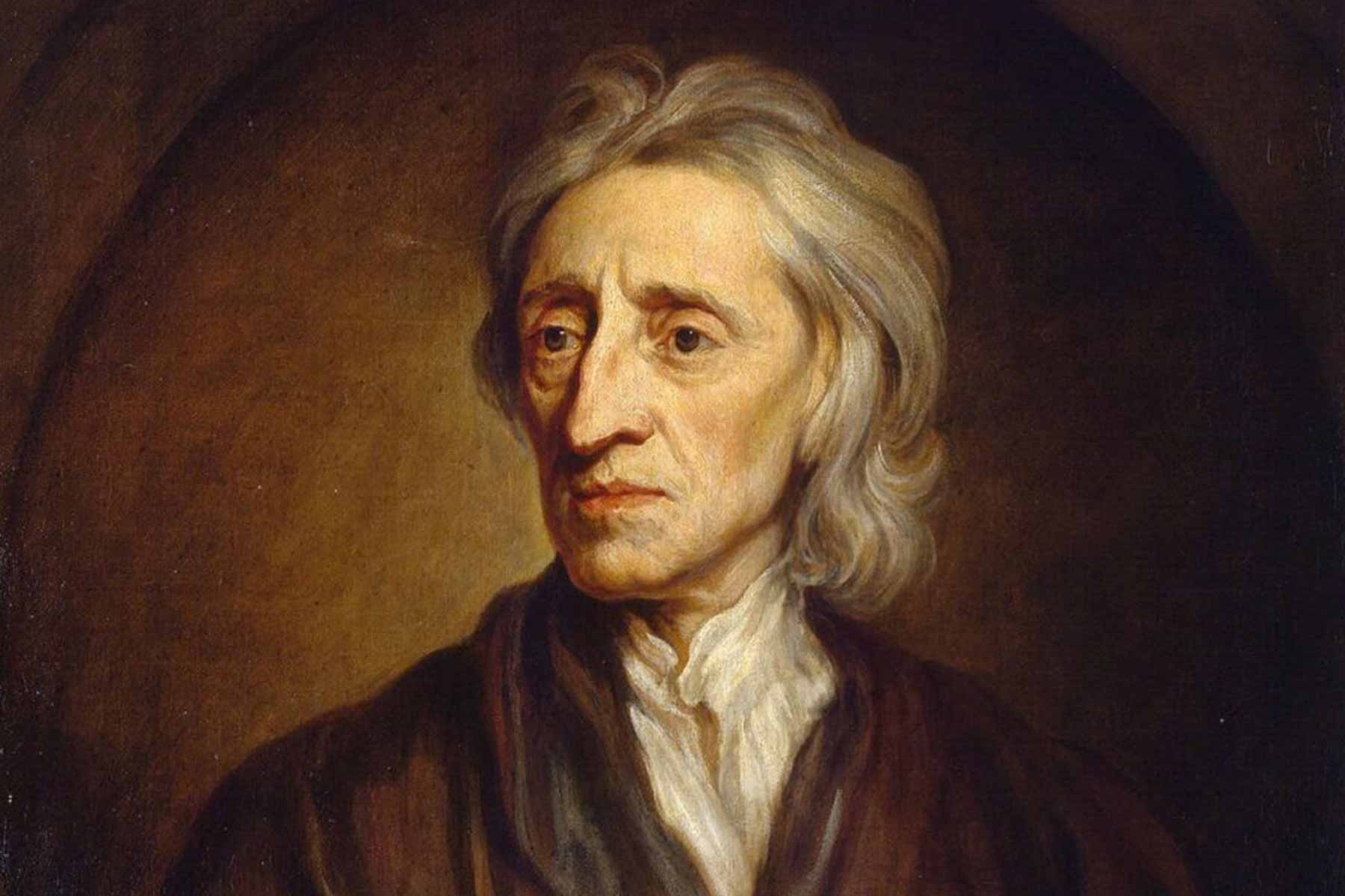 A portrait of English philosopher and physician John Locke by Sir Godfrey Kneller