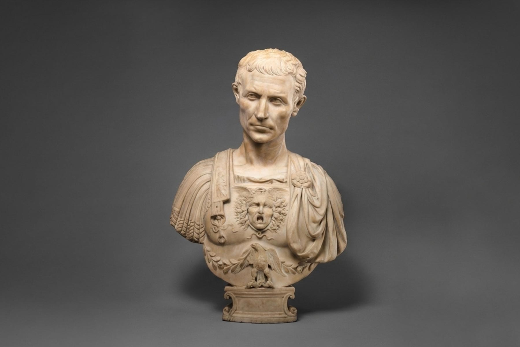 A bust sculpture of Julius Caesar by Andrea di Pietro di Marco Ferrucci (Photo credit: Wikimedia Commons)