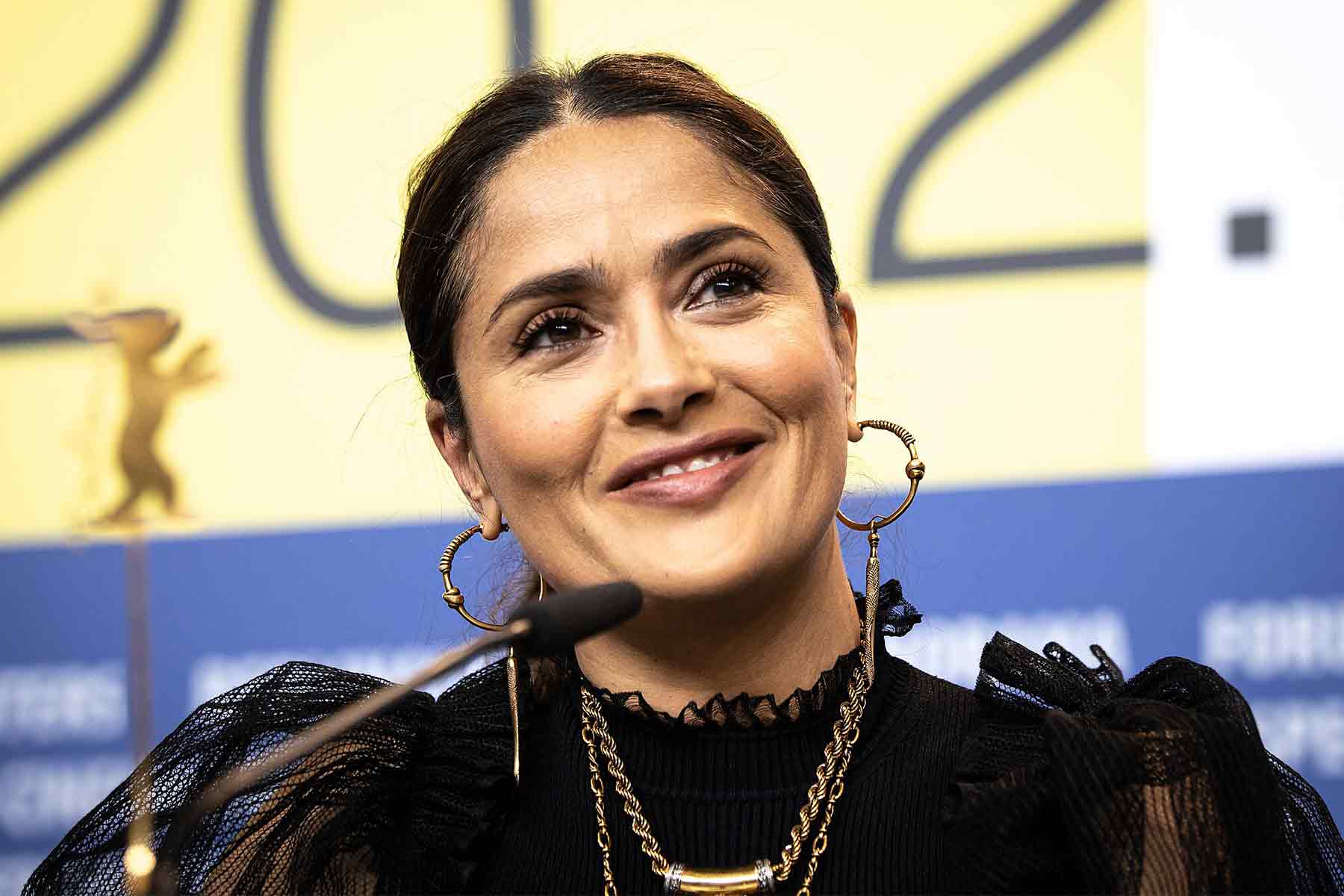 Salma Hayek at the 70th Berlin International Film Festival 2020 (Photo credit: Wikimedia Commons/Harald Krichel)
