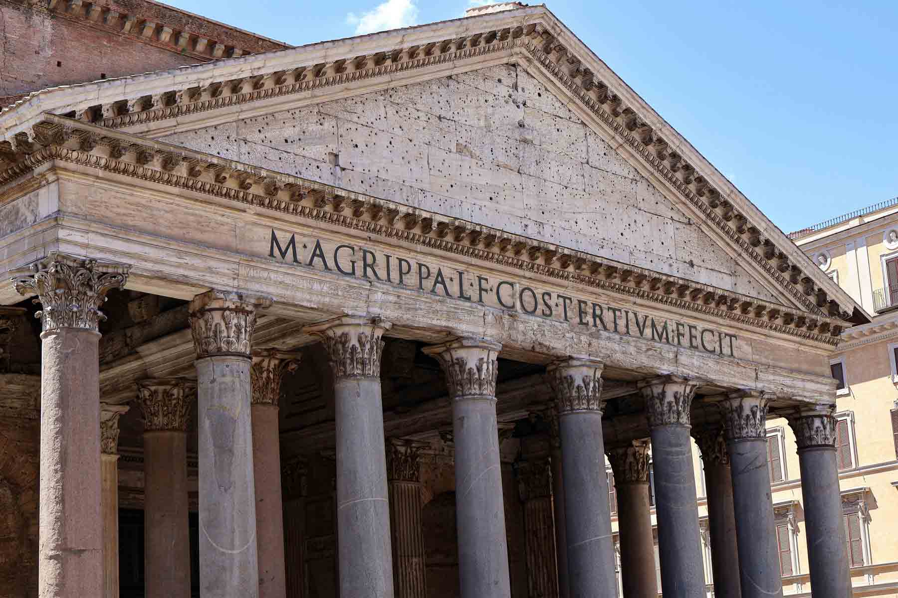 The Pantheon, an ancient 2nd century Roman temple