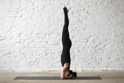 Supported headstand sirsasana